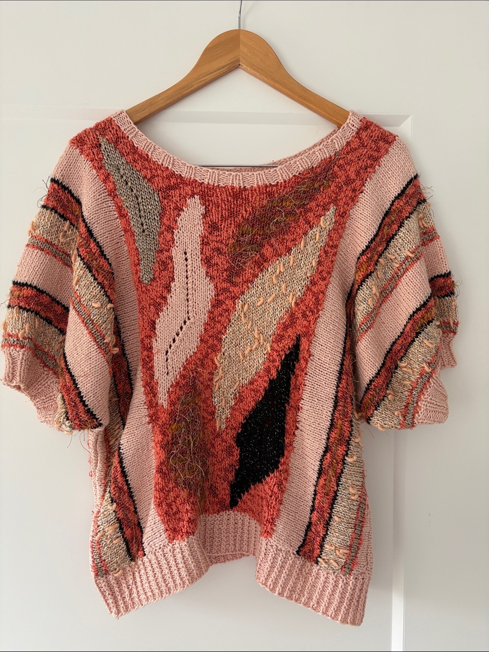 Vintage 80s/90s Patchwork Knit Sweater (Possibly Segue)